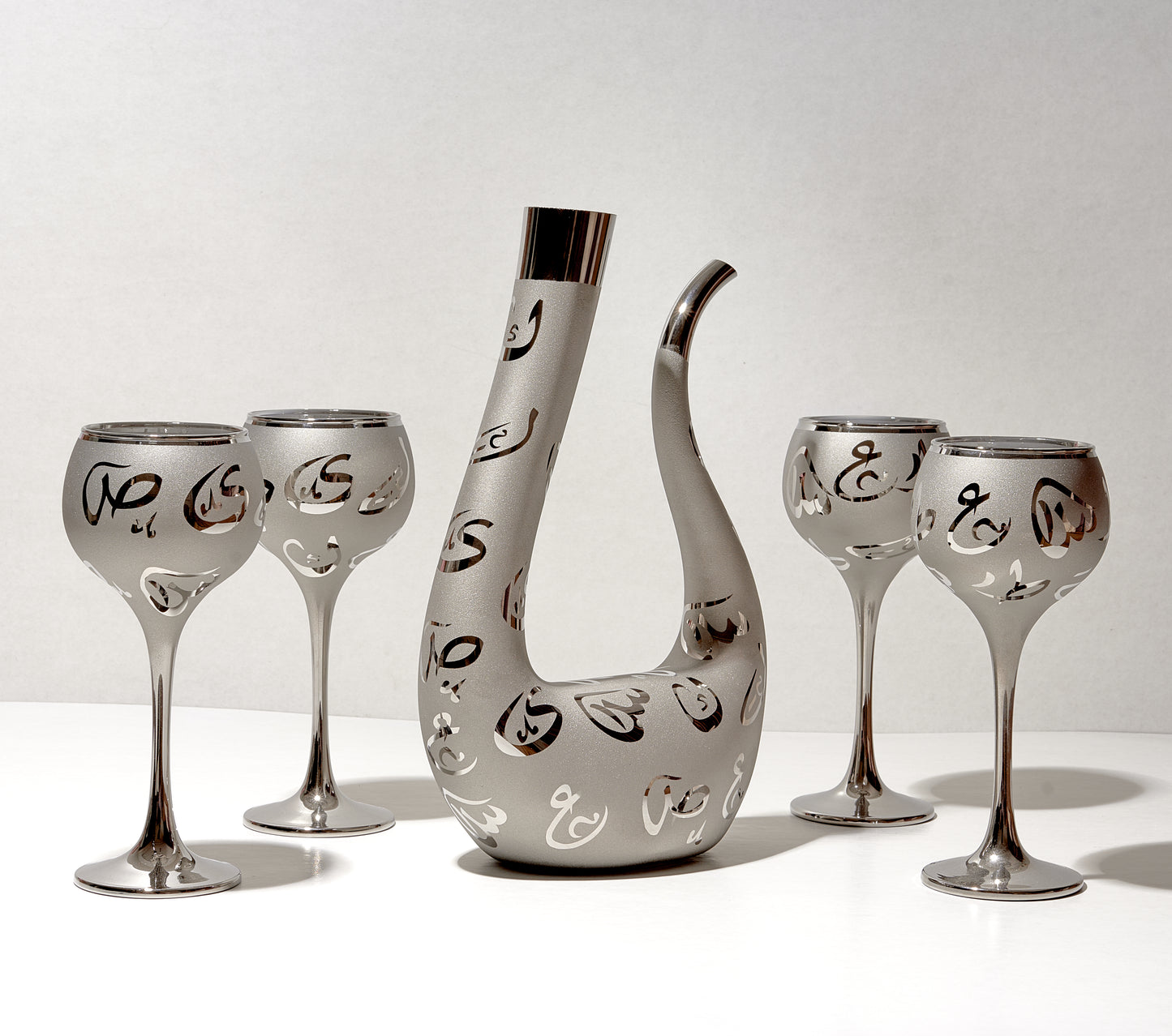 handmade Decanters for Red Wine Wine Lead free Wine Decanters U Shape Wine Decanter Hand Blown Wine Decanters and Carafes U Shape Design