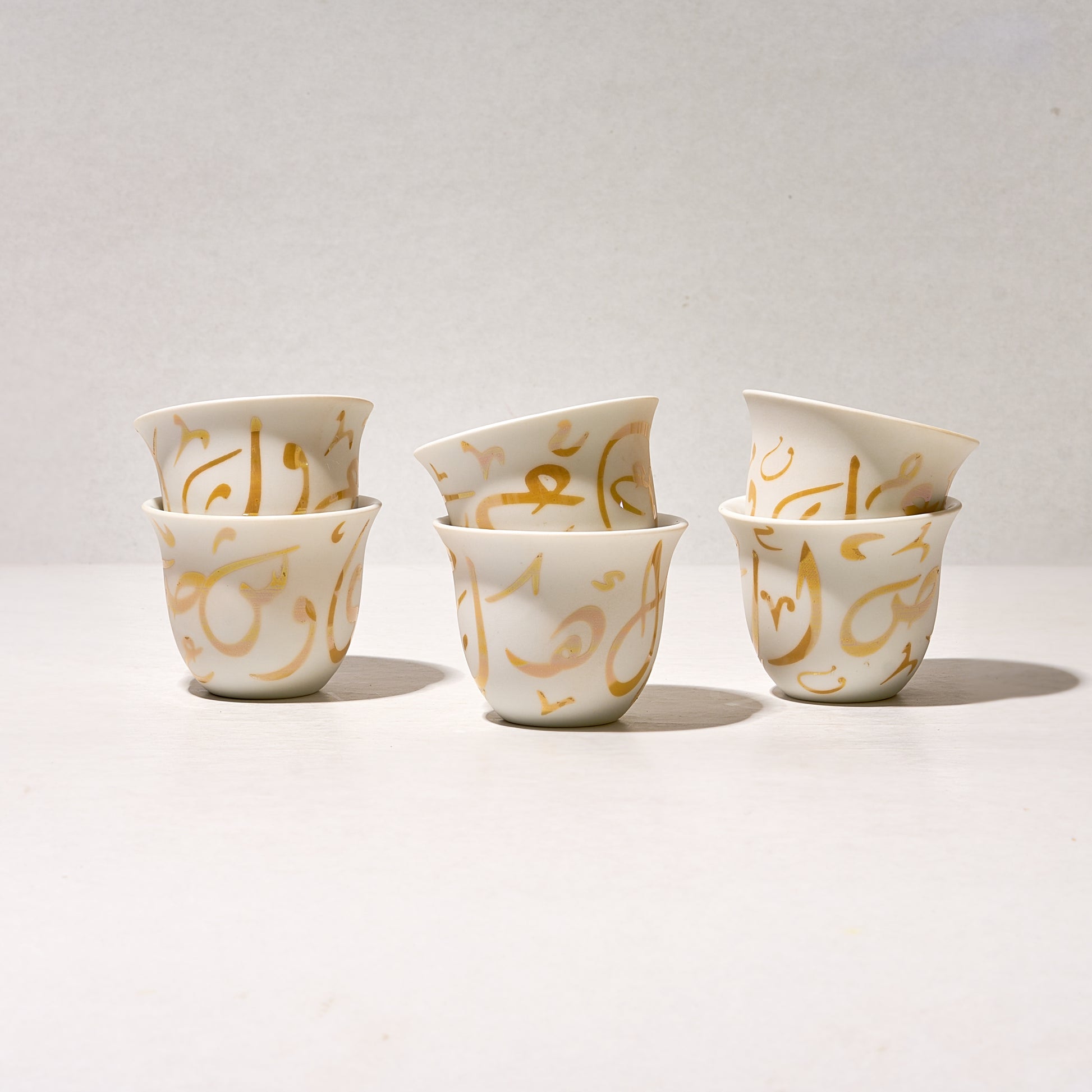 Espresso Turkish Arabica Coffee Cup Assorted Arabic colors max Coffee Cups Handcrafted Arabian Egyptian Turkish Coffee Cups set of 6 type X