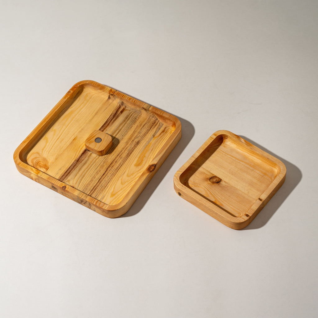 Hijazah Pistachio Snack Bowl Double Dish Holder Bowl Pedestal and Sunflower Seed Nut Bowl with Shell Storage