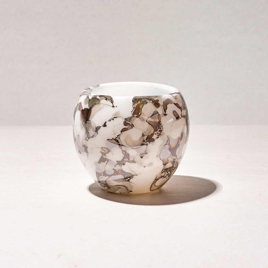 Handmade Egyptian Whisky Glasses and wood coaster Pyrex Glass  Unique Gift for Whisky and wine  Lovers  Double ceramic coolers 1 set