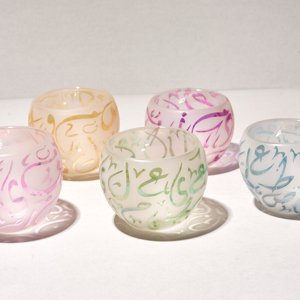 Handmade Egyptian Whisky Glasses with Crane - Pyrex Glass - Cocktail Glasses - Unique Gift for Whisky and wine  Lovers 2 Set