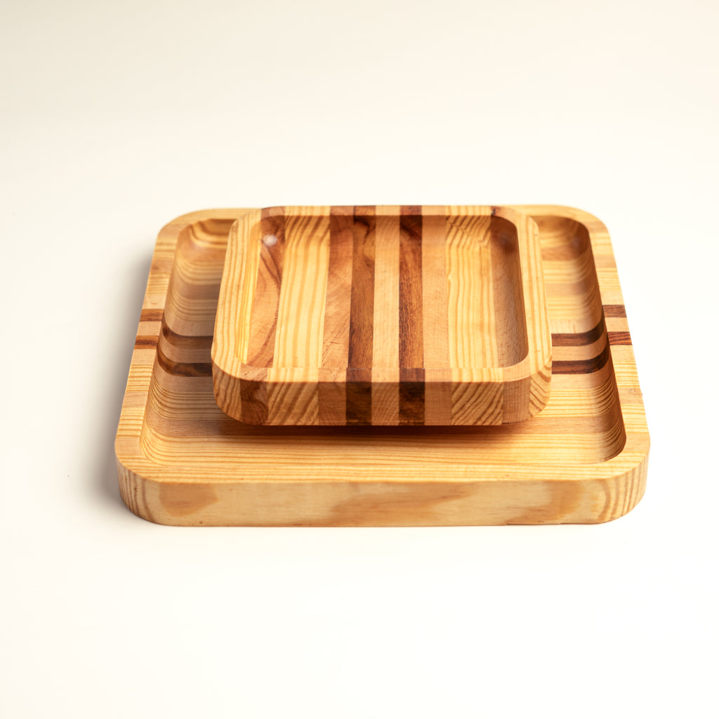 Hijazah Pistachio Snack Bowl Double Dish Holder Bowl Pedestal and Sunflower Seed Nut Bowl with Shell Storage