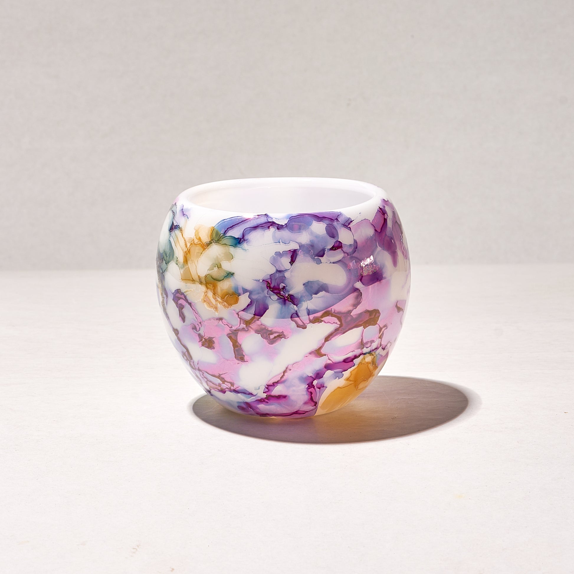 Handmade Egyptian Whisky Glasses and wood coaster Pyrex Glass  Unique Gift for Whisky and wine  Lovers  Double ceramic coolers 1 set