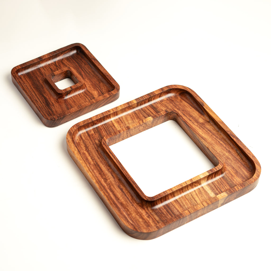 Hijazah Pistachio Snack Bowl Double Dish Holder Bowl Pedestal and Sunflower Seed Nut Bowl with Shell Storage