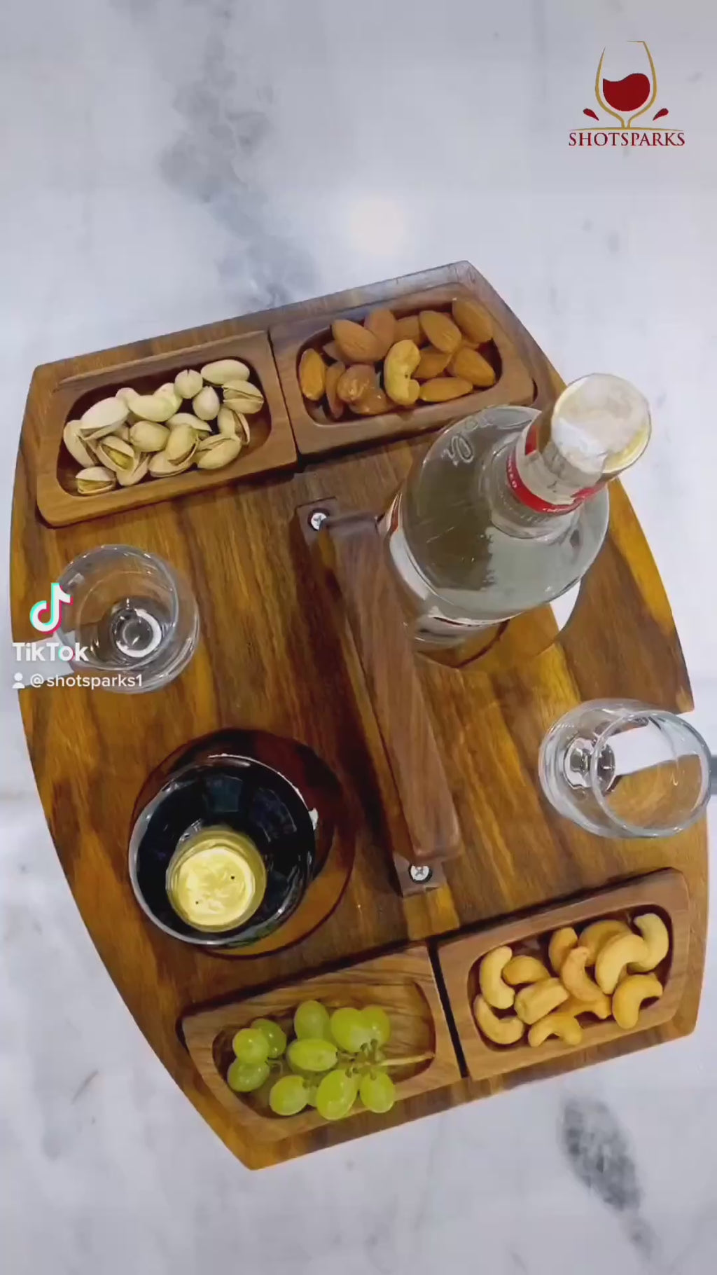 Folding Wine glass holder Picnic-Table, Portable Mini Wooden Picnic Table