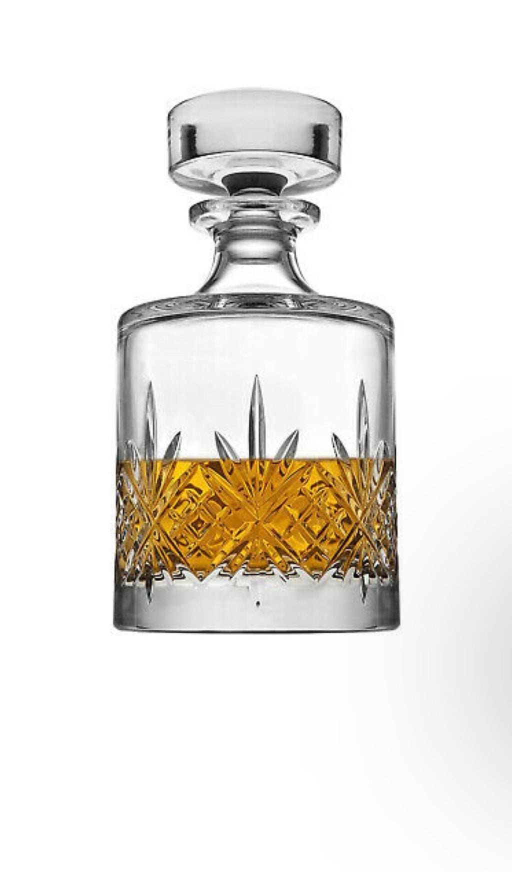 Godinger Dublin Round Whiskey Decanter Glass Cup